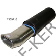 Kép 1/3 - Kipufogó sport uni DTM 130x75mm-s   d=137mm, h=297mm, be=50mm