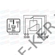 Kép 2/2 - Biztosítéktáblarelé 5l 40A 12V füles RLP/52-12