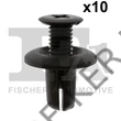 Kép 1/3 - Lökhárító patent Hyundai tüskés 8mm fekete 187951