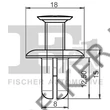 Kép 2/3 - Lökhárító patent Hyundai tüskés 8mm fekete 187951