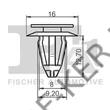 Kép 3/3 - Sárvédődíszléc rögzítő patent Suzuki Ignis 7mm