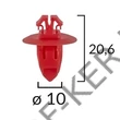 Kép 1/2 - Patent Toyota sárvédőhöz 80105 10mm