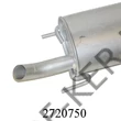 Kép 2/3 - Kipufogó hátsó Opel Astra F Kombi kampós felfogatású F07.50  M185-321  =M185-415 F07.053