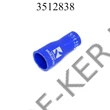 Kép 1/3 - Tuningcső szűkítő kék 28-38mm 102mm szilikoncső (SR38-28/102) H015540