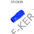 Kép 2/3 - Tuningcső szűkítő kék 28-38mm 102mm szilikoncső (SR38-28/102) H015540