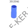 Kép 3/3 - Tuningcső szűkítő kék 35-41mm 102mm szilikoncső H024980