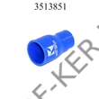 Kép 1/3 - Tuningcső szűkítő kék 38-51mm 102mm szilikoncső (EAD5138, SR51-38/102)