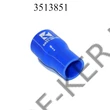 Kép 2/3 - Tuningcső szűkítő kék 38-51mm 102mm szilikoncső (EAD5138, SR51-38/102)