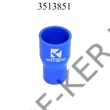 Kép 3/3 - Tuningcső szűkítő kék 38-51mm 102mm szilikoncső (EAD5138, SR51-38/102)