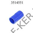 Kép 2/3 - Tuningcső szűkítő kék 45-51mm 102mm szilikoncső (EAD5145, SR51-45/102)