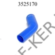 Kép 2/3 - Tuningcső szűkítő kék 51-70mm 45fokos 150mm szilikoncső H018740