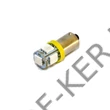 Kép 1/2 - Izzó LED 12V 4W sárga DB-os BA9S