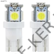Kép 2/2 -  Izzó LED 12V T10 fehér 5SMD /db (5W foglalat nélküli helyett)