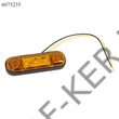 Kép 1/3 - Szélességjelző LED-es sárga AE-113512B/Y 12-24V  lapos 84x24x12mm, lyt.59mm