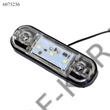 Kép 2/3 - Szélességjelző LED-es fehér AE-113512B/W 12-24V  lapos 84x24x12mm, lyt.59mm