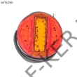 Kép 1/3 - Utánfutó lámpatest LED-es kerek 744-W95 Avia E-jeles