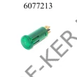 Kép 1/2 - Kontrollámpa kicsi 12V zöld 07921 ZO