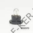 Kép 1/3 - Izzó 12V 1.4W műszerfalba T-1/4NW fekete foglalat, ELBX970 talpán érintkezős