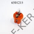 Kép 1/3 - Izzó 12V műszerfal 1W narancs foglalattal  kerek W402DC B8.5d felső érintkezős
