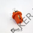Kép 2/3 - Izzó 12V műszerfal 1W narancs foglalattal  kerek W402DC B8.5d felső érintkezős
