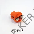 Kép 3/3 - Izzó 12V műszerfal 1W narancs foglalattal  kerek W402DC B8.5d felső érintkezős