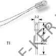 Kép 1/2 - Izzó 12V Ø3mm forrasztható 856 ELTA