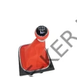 Kép 1/2 - Váltószoknya VW-039 VW Golf V 5s. piros, króm kerettel + váltógomb 2005- 1K0711113CF GZB-VW-039