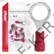 Kép 1/3 - Kábelsaru kerek 8mm 10db-s szigetelt, 15A 0.5-1.5mm2, piros