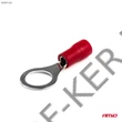 Kép 2/3 - Kábelsaru kerek 8mm 10db-s szigetelt, 15A 0.5-1.5mm2, piros