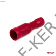 Kép 2/3 - Kábelsaru csúszó 4mm mama kör 10db-s, szigetelt, piros, SF4 MPD1.25-156