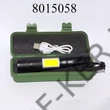 Kép 3/3 - Elemlámpa ledes akkus 130mm/27mm tölthető USB-vel zöld dobozos, állítható fókusz