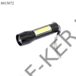 Kép 1/3 - Elemlámpa ledes akkus 91mm/21mm tölthető USB-vel zöld dobozos, állítható fókusz  16035