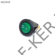 Kép 1/2 - Kapcsoló billenő kerek zöld TS131 12V 8A visszajelzős kör 20mm