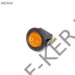 Kép 1/2 - Kapcsoló billenő kerek sárga TS133 12V 20A visszajelzős kör 20mm BU08