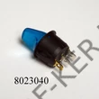 Kép 2/3 - Kapcsoló nyeles kerek kék 250V 6A 20mm-es lyukba