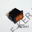 Kép 1/3 - Kapcsoló billenő szögletes kicsi sárga 250V 6A 12X18mm-es lyukba