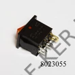 Kép 2/3 - Kapcsoló billenő szögletes kicsi sárga 250V 6A 12X18mm-es lyukba