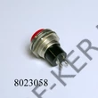 Kép 2/2 - Nyomógomb kerek fém piros NYITÓ! 250V 2A