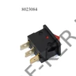 Kép 2/3 - Kapcsoló billenős szögletes kicsi piros 250V 6A