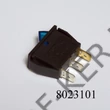 Kép 2/3 - Kapcsoló billenő szögletes kék 250V 10A 31x11mm-es lyukba