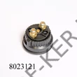 Kép 2/2 - Nyomógomb kerek fekete 10A indító 22mm