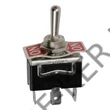 Kép 1/2 - Kapcsoló nyeles fém 3 állású 12mm rúgós 250V 1 áramkör 10A on-off-on