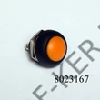 Kép 1/3 - Nyomógomb kerek narancs kicsi záró nem kapcsoló! 250V 1A 09044NA