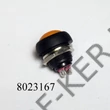 Kép 2/3 - Nyomógomb kerek narancs kicsi záró nem kapcsoló! 250V 1A 09044NA