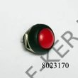 Kép 1/2 - Nyomógomb kerek piros kicsi záró nem kapcsoló! 250V 1A 09044PI