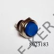 Kép 1/3 - Nyomógomb kerek fémházas, kék gombbal, 13mm 09065KE 250V 2A off-on