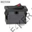 Kép 1/2 - Kapcsoló billenő szögletes kicsi 12V 15A piros visszajelzős 12X18mm-es lyukba