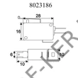 Kép 2/2 - Mikrokapcsoló karos on-on 1ák 4A-250V 09009