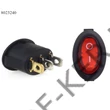 Kép 2/2 - Kapcsoló billenő ovál piros 2állású 12/230V BU01 02461