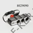 Kép 2/2 - Szivargyújtó elosztó 3-as + USB, vezetékes